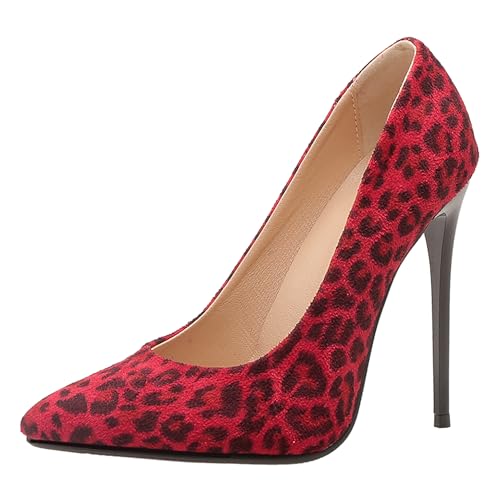 Lishoepin Damen Höhe Ferse Pumpe Shoe0069 Stiletto Rot-Leopard Gr 47 EU/49Cn Lishoepin Damen Höhe Ferse Pumpe Shoe0069 Stiletto Rot-Leopard Gr 47 EU/49Cn von Lishoepin