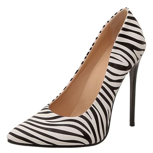 Lishoepin Damen Höhe Ferse Pumpe Shoe0069 Stiletto Zebra Gr 48.5 EU/51Cn Lishoepin Damen Höhe Ferse Pumpe Shoe0069 Stiletto Zebra Gr 48.5 EU/51Cn von Lishoepin