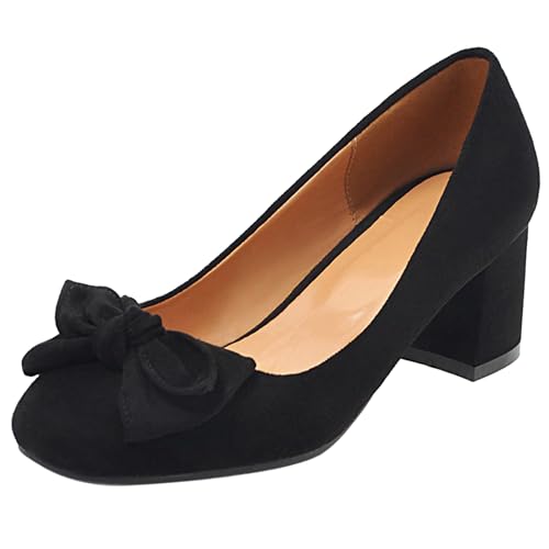 Lishoepin Damen Mittlere Fersenpumpe Shoe0012 Blockabsatz Schwarz Gr 38 EU/39Cn Lishoepin Damen Mittlere Fersenpumpe Shoe0012 Blockabsatz Schwarz Gr 38 EU/39Cn von Lishoepin