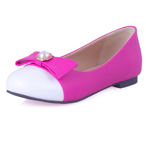 Lishoepin Damen Niedrige Absatz Ballet Schuhe Shoe0063 Flach Rose-Rot Gr 36.5 EU/37Cn Lishoepin Damen Niedrige Absatz Ballet Schuhe Shoe0063 Flach Rose-Rot Gr 36.5 EU/37Cn von Lishoepin