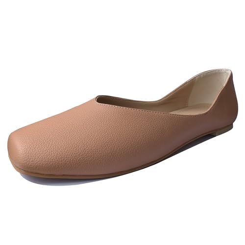 Lishoepin Damen Niedrige Absatz Ballet Schuhe Shoe0064 Flach Braun Gr 44 EU/46Cn Lishoepin Damen Niedrige Absatz Ballet Schuhe Shoe0064 Flach Braun Gr 44 EU/46Cn von Lishoepin
