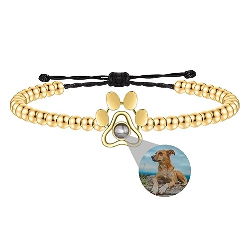 Liskanap Foto Armband Runde Perle Projektion Armband Personalisierte mit Eigenen Bild im Stein Lupe Pfote Foto Armbander Versteckte Fotoarmband für Damen Frauen Herren Männer Silber Rose Gold Schwarz Liskanap Foto Armband Runde Perle Projektion Armband Personalisierte mit Eigenen Bild im Stein Lupe Pfote Foto Armbander Versteckte Fotoarmband für Damen Frauen Herren Männer Silber Rose Gold Schwarz von Liskanap