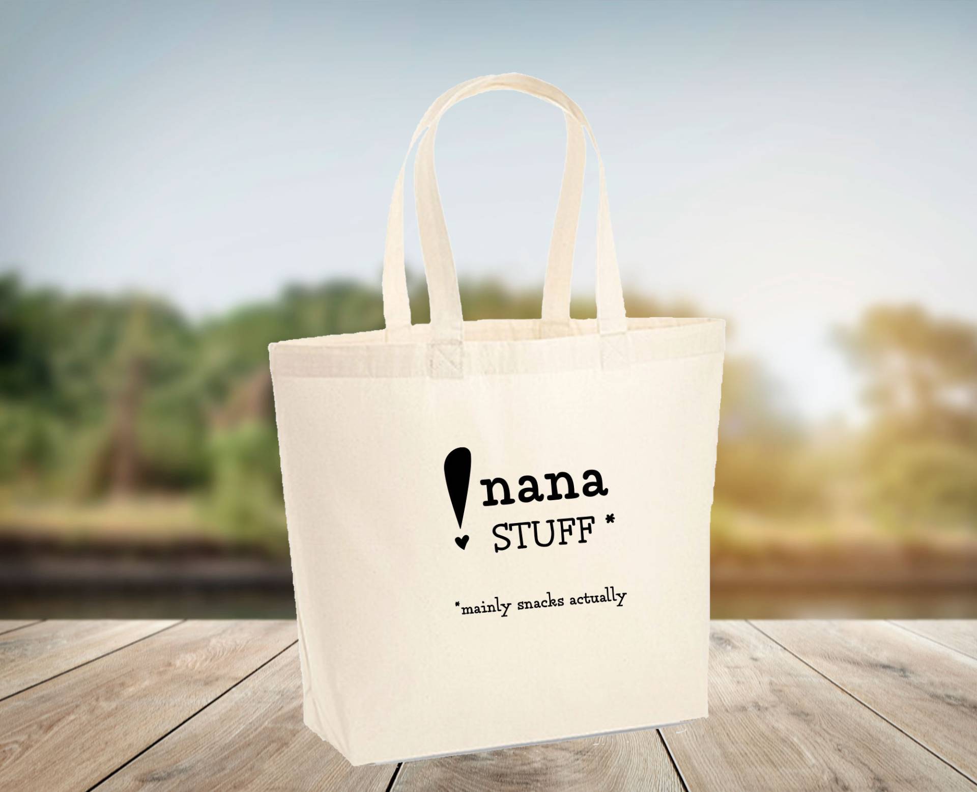 Nana Tragetasche, Oma Geschenk Für Nana, Stuff Bag, Nanny Geschenke, Baumwolle Canvas Tasche, Geburtstag von LismoreBoutique