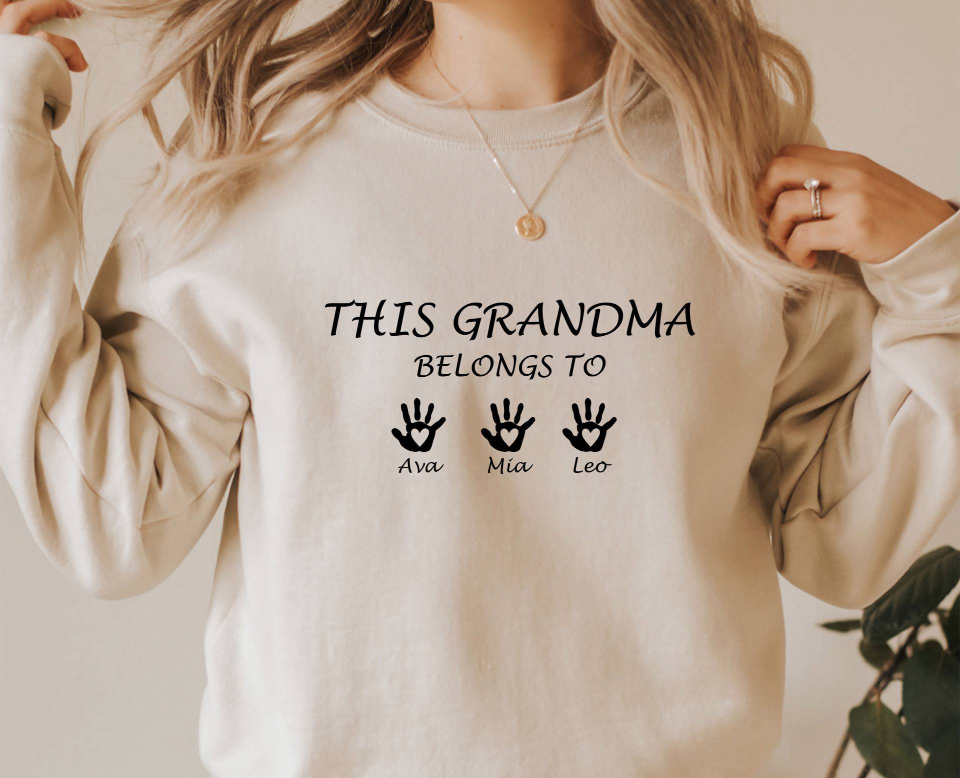 Oma Sweatshirt, Benutzerdefinierte Nana Pullover, Geschenk Für Oma, Geschenke, Neue Geschenk, Nanny To Be Top, Rundhalsausschnitt von LismoreBoutique
