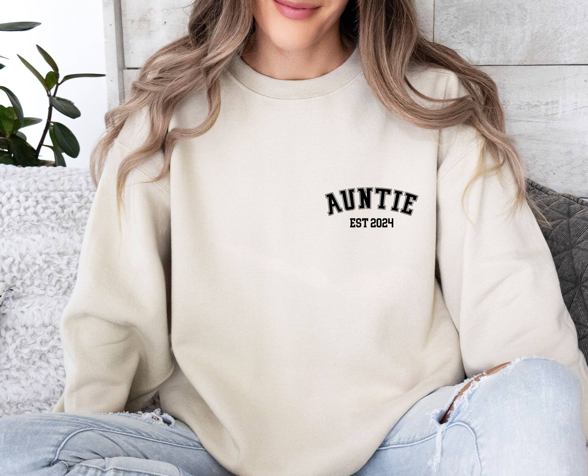Tante Sweatshirt, Pullover, Benutzerdefinierte Geschenk, Neue Tante, Geschenk Zu Sein, Süße Für von LismoreBoutique