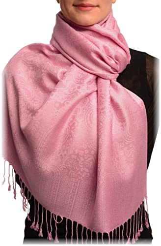 LissKiss Taffy Pink Paisleys Pashmina Feel With Tassels - Rosa Scarf, Schal, Einheitsgroesse - 70cm x 180cm LissKiss Taffy Pink Paisleys Pashmina Feel With Tassels - Rosa Scarf, Schal, Einheitsgroesse - 70cm x 180cm von LissKiss