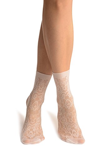 LissKiss White Versailles Lace Socks Ankle High - Wei? Socken, Einheitsgroesse (37-42) von LissKiss