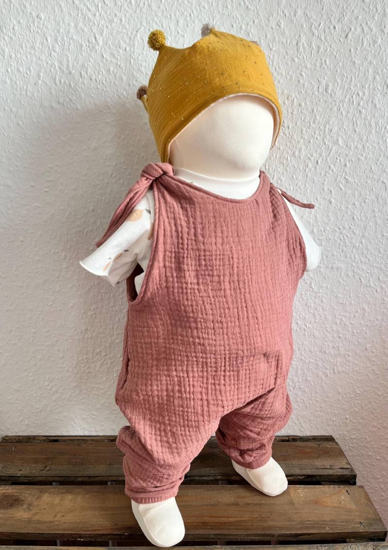 Latzhose Mit Knoten Musselin von LissisNaehstuebchen