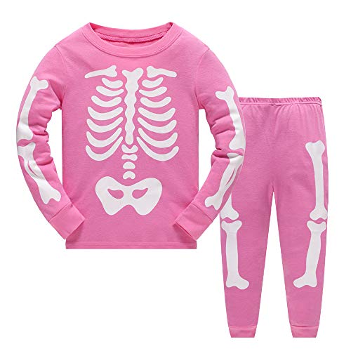 LitBud Mädchen Christmas Weihnachten Schlafanzüge Einhorn Nachtwäsche 2 stücke Lange Ärmel Tops + Hosen Sets für Mädchen Kleinkind Größe 4-5 Jahre 5T das Erntedankfest Geschenk von LitBud