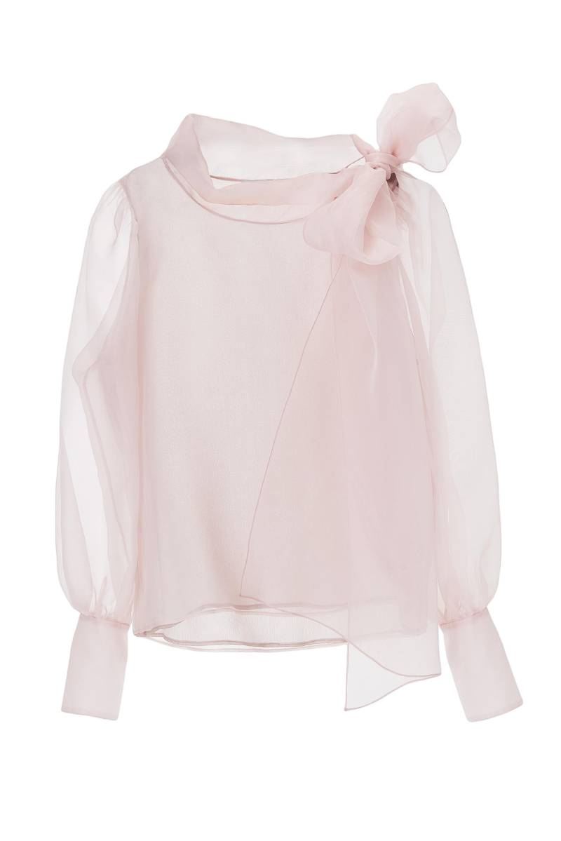 Flawless Pink Bow Blouse von Lita Couture