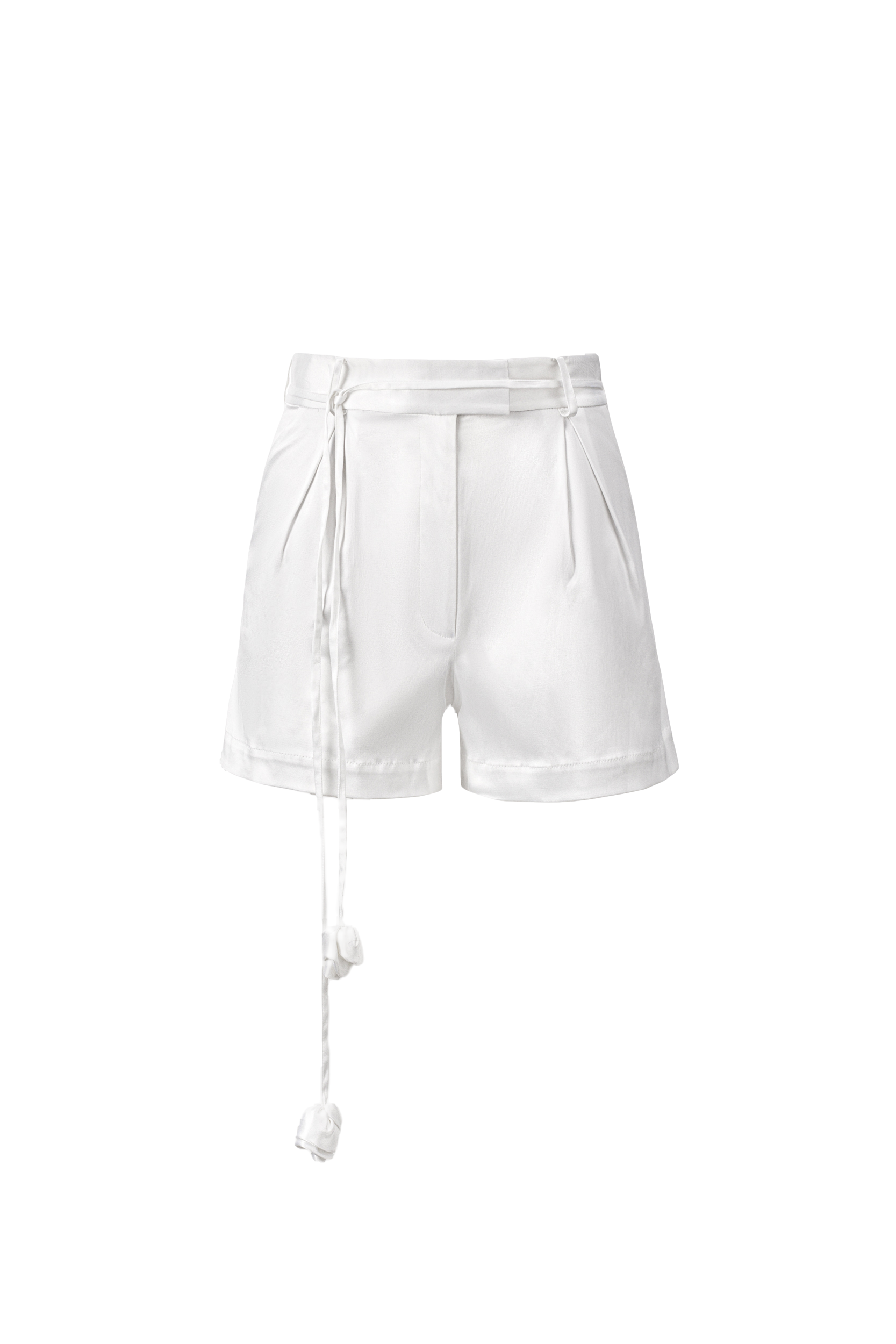 Linen shorts in white - limited edition von Lita Couture