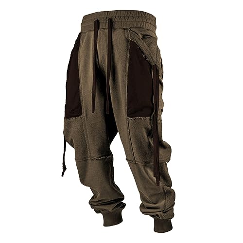 Litale Arbeitshosen Männer Classics Herren Trainingshose Komfortabel Jogger Trainingshose Herren Outdoor Hose Gym Pants Men Jogginghose Herren 4XL Mens Casual Trousers(Dark Green,L) von Litale