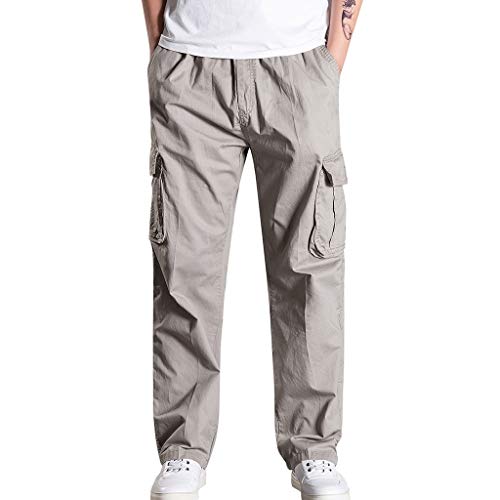 Litale Cargohose Herren Cargohose aus Baumwolle Outdoorhose Chino Cargo Jeans Hosen Stretch Sporthose Herren Hose mit Taschen Große Größen Freizeithose von Litale