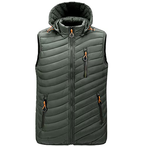 Litale Herren-Westen Warme Weste Reflektionsweste Trainingsweste Herren Sport Und Freizeit Winterweste Für Männer Winter Westen Männer Herren Weste Steppweste Bodywarmer Westen Für Herren von Litale