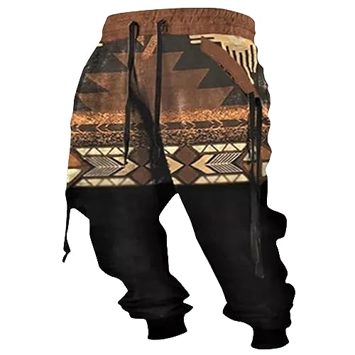 Litale Hosen Herren Yoga Herren Hose Winter Warm Wanderhose Herren Schwarz Lange Gerade Sport Handschuhe Gym Herren Jogginghose Laufhose Herren Lang Karierte Hose Herren(Black,4XL) von Litale