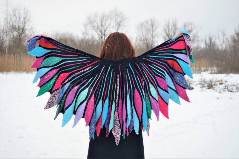 Bunte Dreambird Schal - Wickeln. Ooak Bunte Dreambird Schal - Wickeln. Ooak von LitasThings