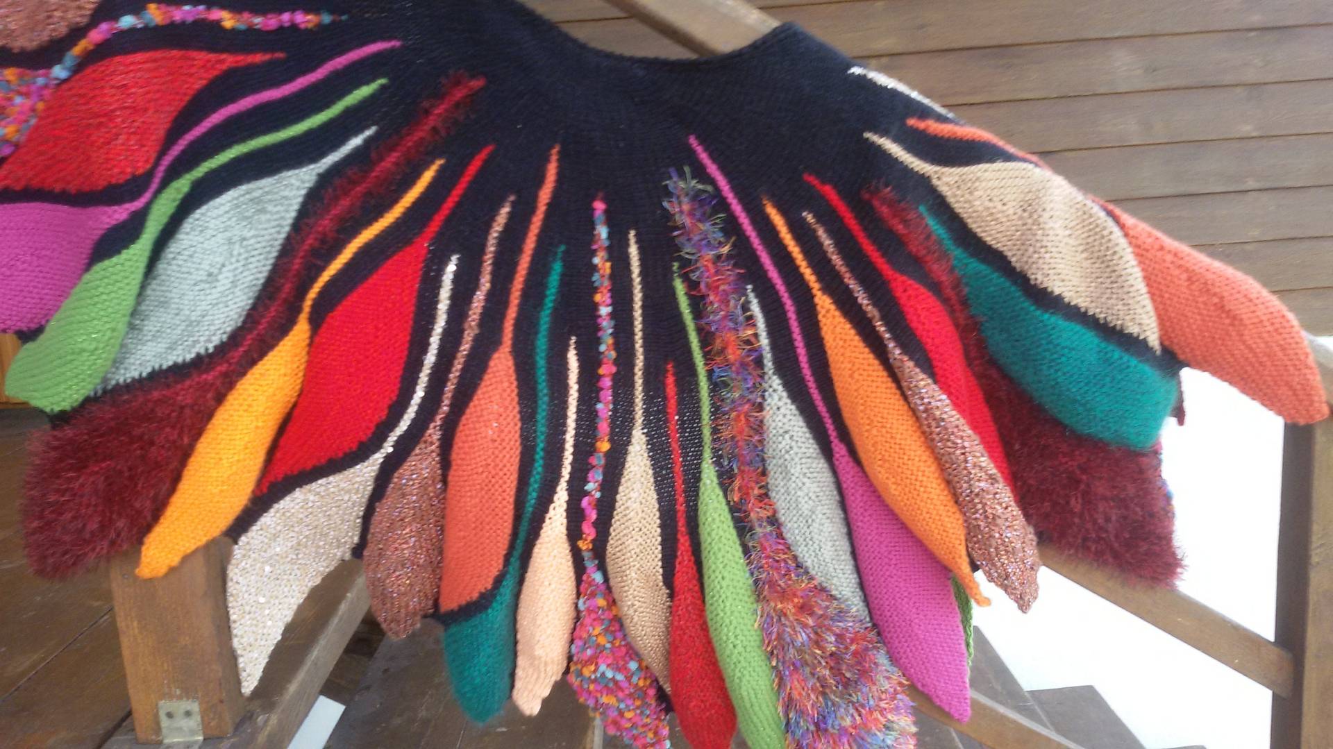 Farbige Dreambird-Schal - Wickeln. Ooak Farbige Dreambird-Schal - Wickeln. Ooak von LitasThings