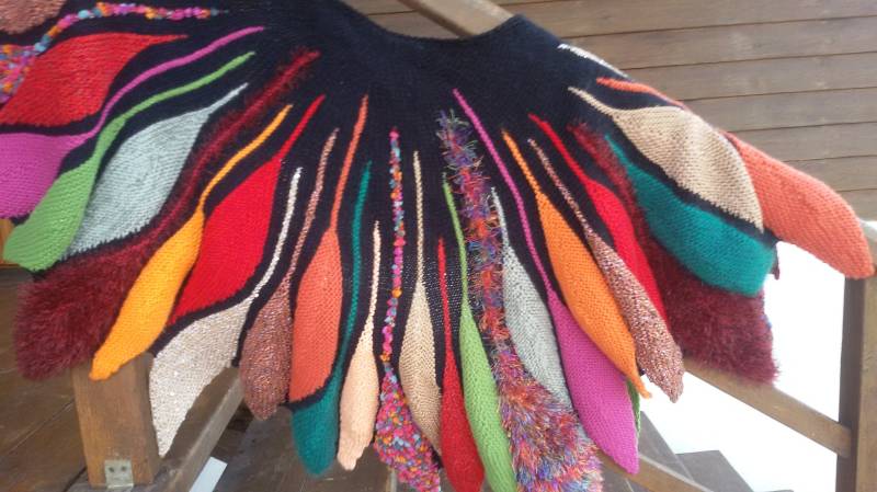 Farbige Dreambird-Schal - Wickeln. Ooak Farbige Dreambird-Schal - Wickeln. Ooak von LitasThings