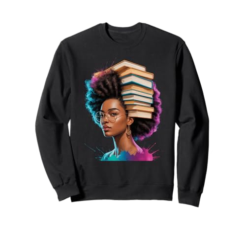 Buchliebhaber Spruch Frau liest umgeben von Blumen Mama Sweatshirt von Literary Quote Reader Feminist Aesthetic Nature