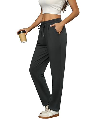 Litherday Damen Jogginghose Lang Sporthose Baumwolle Freizeithose Jogger Fitness Sweatpants Trainingshose mit Taschen Elastischer Dunkelgrau XXL Litherday Damen Jogginghose Lang Sporthose Baumwolle Freizeithose Jogger Fitness Sweatpants Trainingshose mit Taschen Elastischer Dunkelgrau XXL von Litherday