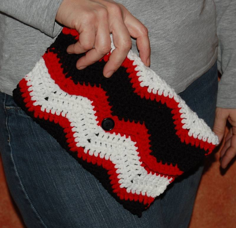 Abstand Gehäkelte Chevron-Clutch Abstand Gehäkelte Chevron-Clutch von LithonyDesigns