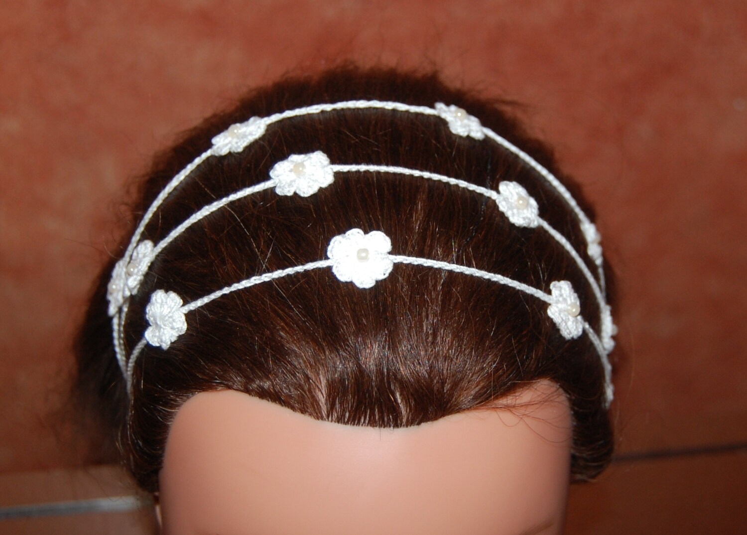 Häkelblumen Haarband Häkelblumen Haarband von LithonyDesigns