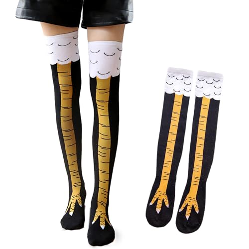 Lithyc HüHnerbeinsocken - Chicken Leg Socks - Socken HüHnerbeine - VerrüCkte Lustige HüHnerbeinsocken - Neuheits-HüHnerbeinsocken Als Geschenke für Frauen MäNner und Kinder von Lithyc