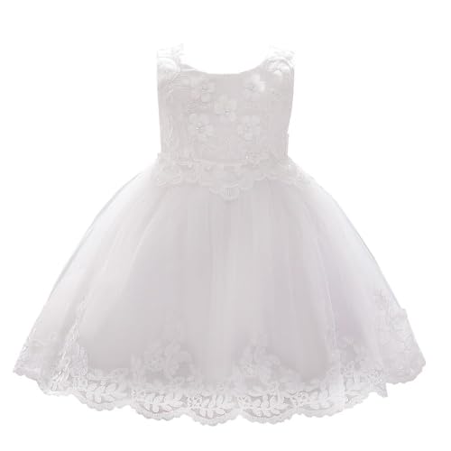 Lito Angels Baby Mädchen Hochzeit Blumenmädchen Weihnachten Kleid Kleidung Ballkleid Größe 12-18 Monate 86, Weiß (Tag-Nummer 90) von Lito Angels