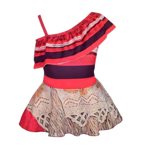Lito Angels Prinzessin Moana Badeanzug, einteilig, Outfits für Kinder, Mädchen, Abenteuer-Badeanzug Bademode, mehrfarbig, 3-4 Jahre von Lito Angels