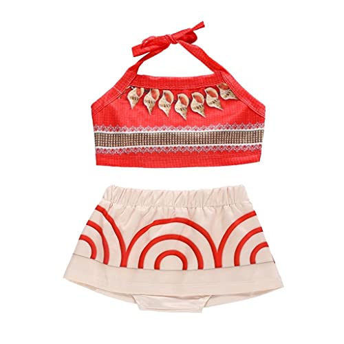 Lito Angels Prinzessin Tankini Badeanzug Zweiteiler für Kinder Mädchen, Sommer Bademode Schwimmanzug Größe 3-4 Jahre 104 von Lito Angels