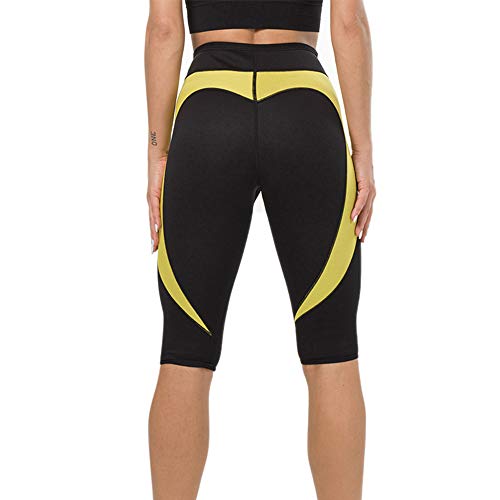 Damen Sport Leggings, Neoprenhose Damen, Schwitzhose Damen Jogginghose Laufhose Fitnesshose, Legging Capri Hose, Yoga Workout Hose Sauna Hosen Geeignet für Laufsport Fitness Yoga von Litthing