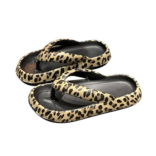 Litthing Schlappen Damen Herren Sommer Dicke Sohle Flip Flops Rutschfeste Badezimmer Dusche Hausschuhe Pool Strand Badelatschen Weiche Wolken Zehentrenner von Litthing