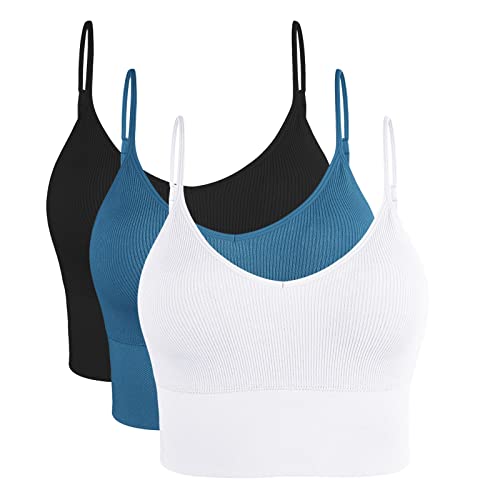 Litthing Sportbekleidung Sport BH Damen Gepolstert Bustier Damen BH ohne Buegel Spaghettiträger Push up BH Leicht BH Sport Bra Top für Yoga Fitness Workout Laufshirt von Litthing