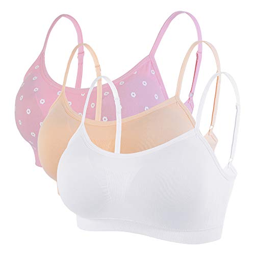 Litthing Damen Sport BH Nahtlos Komfort-BHS Gepolsterte Damen-Oberteile Verstellbarer Träger Bralettes Weste-Stil Athletisches kabelloses Wickel-Brust-Crop-Top für Yoga Fitness Training von Litthing