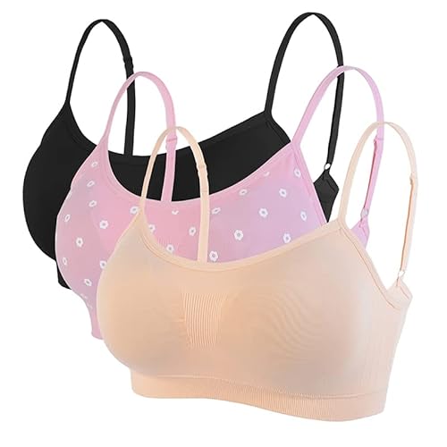 Litthing Damen Sport BH Nahtlos Komfort-BHS Gepolsterte Damen-Oberteile Verstellbarer Träger Bralettes Weste-Stil Athletisches kabelloses Wickel-Brust-Crop-Top für Yoga Fitness Training von Litthing