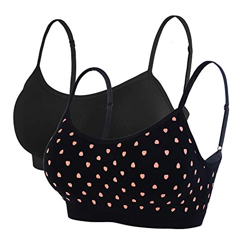 Litthing Damen Sport BH Nahtlos Komfort-BHS Gepolsterte Damen-Oberteile Verstellbarer Träger Bralettes Weste-Stil Athletisches kabelloses Wickel-Brust-Crop-Top für Yoga Fitness Training von Litthing