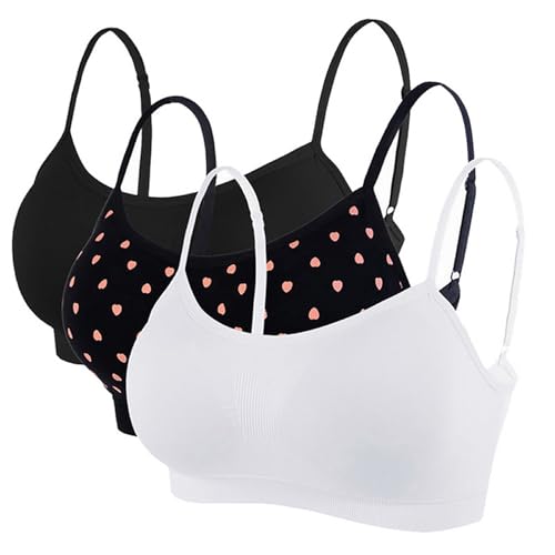 Litthing Damen Sport BH Nahtlos Komfort-BHS Gepolsterte Damen-Oberteile Verstellbarer Träger Bralettes Weste-Stil Athletisches kabelloses Wickel-Brust-Crop-Top für Yoga Fitness Training von Litthing