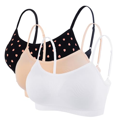 Litthing Damen Sport BH Nahtlos Komfort-BHS Gepolsterte Damen-Oberteile Verstellbarer Träger Bralettes Weste-Stil Athletisches kabelloses Wickel-Brust-Crop-Top für Yoga Fitness Training von Litthing