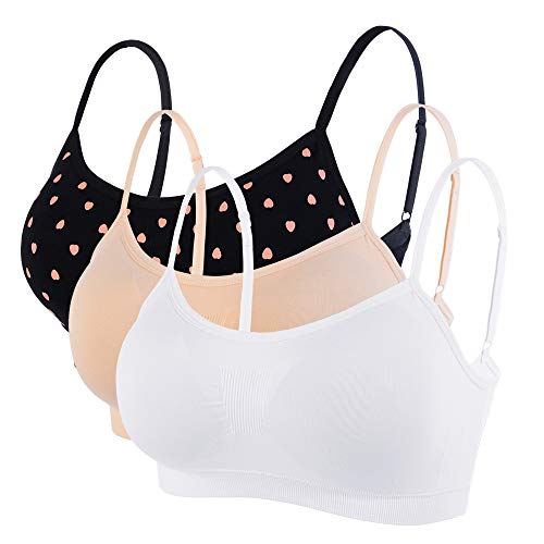 Litthing Damen Sport BH Nahtlos Komfort-BHS Gepolsterte Damen-Oberteile Verstellbarer Träger Bralettes Weste-Stil Athletisches kabelloses Wickel-Brust-Crop-Top für Yoga Fitness Training von Litthing