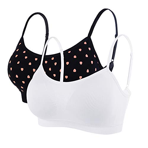 Litthing Damen Sport BH Nahtlos Komfort-BHS Gepolsterte Damen-Oberteile Verstellbarer Träger Bralettes Weste-Stil Athletisches kabelloses Wickel-Brust-Crop-Top für Yoga Fitness Training von Litthing