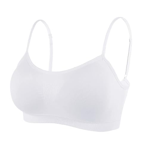 Litthing Damen Sport BH Nahtlos Komfort-BHS Gepolsterte Damen-Oberteile Verstellbarer Träger Bralettes Weste-Stil Athletisches kabelloses Wickel-Brust-Crop-Top für Yoga Fitness Training von Litthing