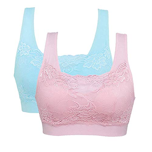Litthing Underwear Damen Sport BH Spitze Büstenhalter 1/2/3er Pack Atmungsaktiver Bequem für Yoga Fitness-Training von Litthing