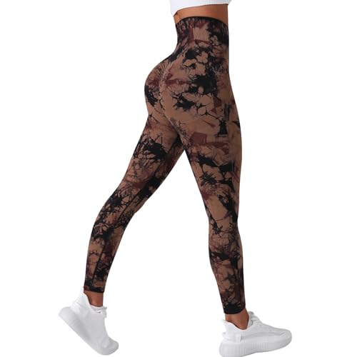 Sport Leggings Damen Sportleggins Lang Stretch Yoga Hosen High Waist Leggings Sport Booty Scrunch Butt Push Up Batik Leggings für Gym Fitness Workout Sport Leggings Damen Sportleggins Lang Stretch Yoga Hosen High Waist Leggings Sport Booty Scrunch Butt Push Up Batik Leggings für Gym Fitness Workout von Litthing
