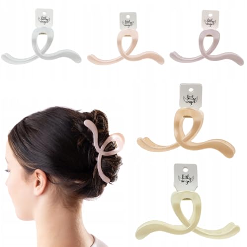 Haarspange Damen 5er Set – XXL Loop Haarklammer in Pastell – Modernes Design, rutschfest & haarschonend – Große Haarkrallen für Dutt, Hochsteckfrisur, Büro, Alltag, Hochzeit Haarspange Damen 5er Set – XXL Loop Haarklammer in Pastell – Modernes Design, rutschfest & haarschonend – Große Haarkrallen für Dutt, Hochsteckfrisur, Büro, Alltag, Hochzeit von Little Angel