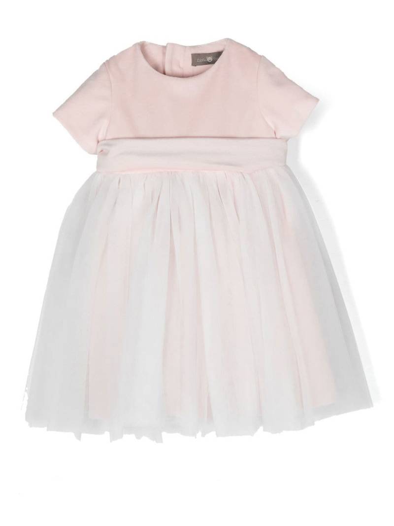 Little Bear Samtkleid mit kurzen Ärmeln - Rosa von Little Bear