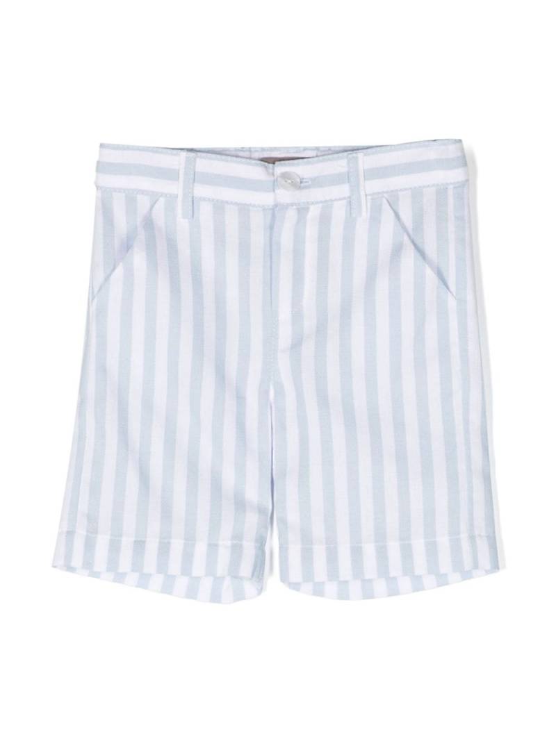 Little Bear Gestreifte Shorts - Weiß von Little Bear