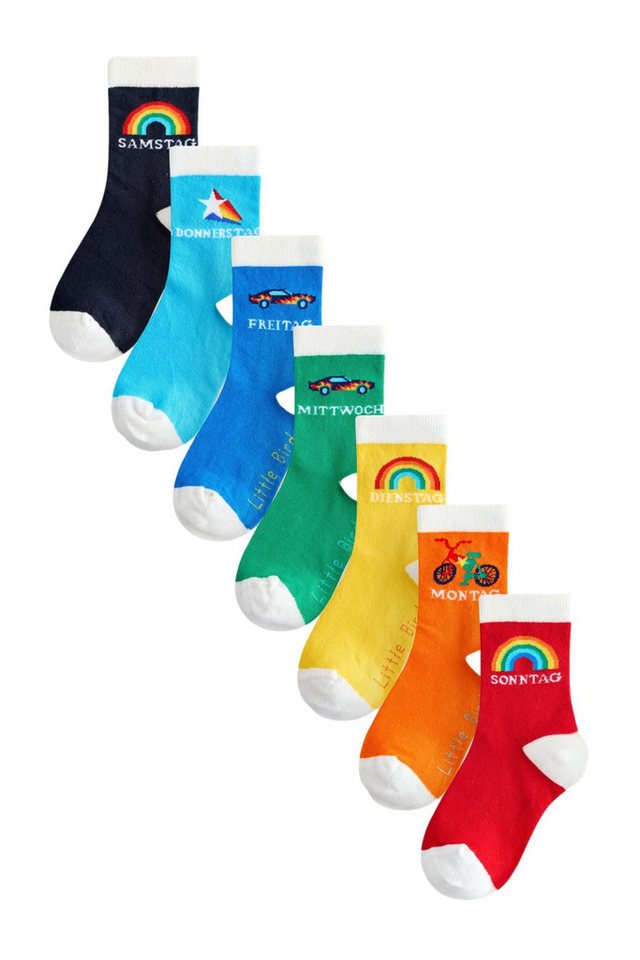 Little Bird by Jools Oliver Basicsocken Little Bird by Jools Wochentage-Socken, 7er-Pack (1-Paar) von Little Bird by Jools Oliver