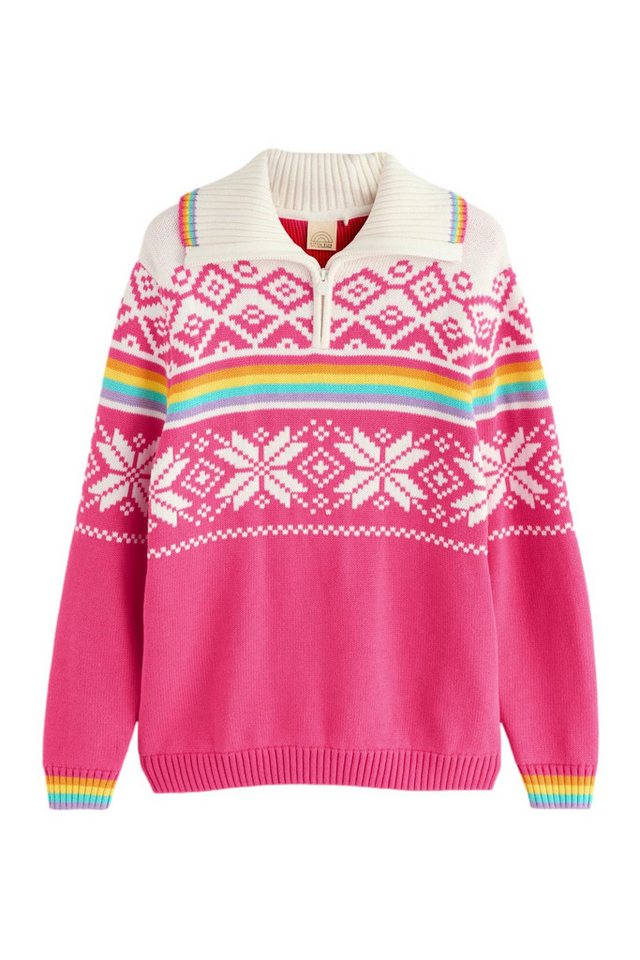 Little Bird by Jools Oliver Strickpullover Little Bird by Jools Oliver Fairisle-Troyer (1-tlg) von Little Bird by Jools Oliver