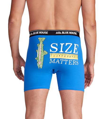 Little Blue House Herren Lustige Boxershorts, Size Matters, X-Large Little Blue House Herren Lustige Boxershorts, Size Matters, X-Large von Little Blue House