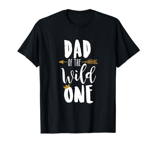 Herren Dad of the Wild One T Shirt für Baby 's First Birthday Party T-Shirt von Little Boys & Girls Birthday Themed Party Supplies
